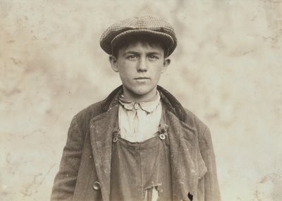 James Donovan - Irish Sweeper in Fall River Iron Works by Lewis Wickes Hine