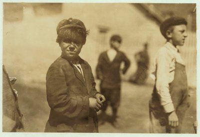 Joe (Jose) Mello, Aged 8 or 9 Works as a Mill Sweeper in New Bedford, Massachusetts, 1911 by Lewis Wickes Hine