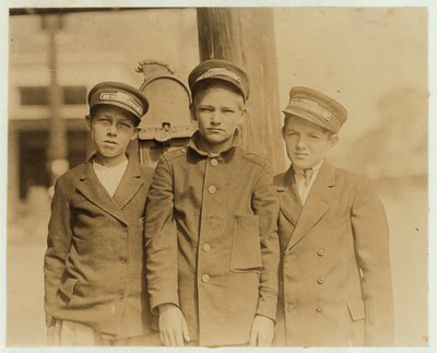 Messenger Boys in Jacksonville, Florida, 1913 by Lewis Wickes Hine