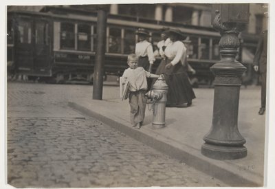 Newspaper Vendor by Lewis Wickes Hine