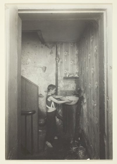 One Spigot to a Floor. Old-Time Tenement In New York by Lewis Wickes Hine