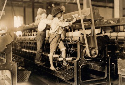 Spindle Boys in Georgia Cotton Mill by Lewis Wickes Hine