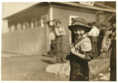 Ten Year Old Charlie Foster, Unable to Read, with a Steady Job at Merrimack Mills, Huntsville, Alabama, 1913 by Lewis Wickes Hine