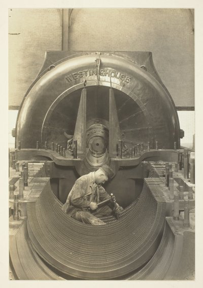 The Turbine, Power-House, New York City by Lewis Wickes Hine