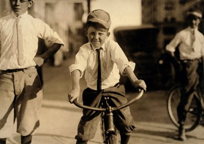 Western Union messenger boys, Houston, Texas by Lewis Wickes Hine