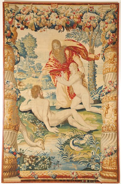 Adam and Eve Tapestry, c. 1650-1660 by Leyniers Workshop