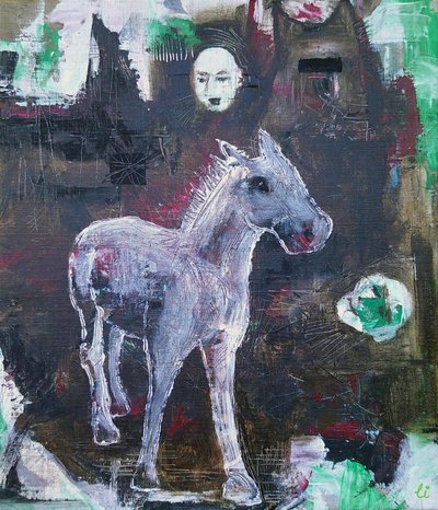 Mysterious White Horse by Li Gessbo