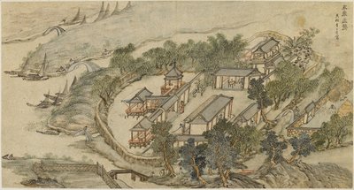 The Five Deer Hermitage by Li Shida