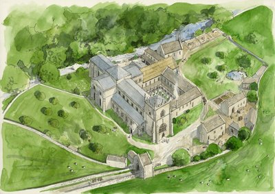 Reconstruction of Shap Abbey in the 1530s by Liam Wales