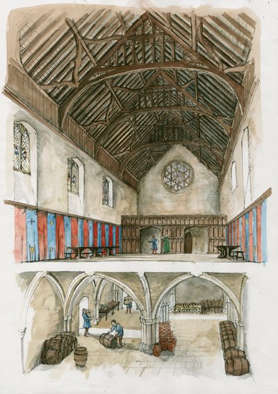 Reconstruction of Winchester Palace from Medieval Times by Liam Wales