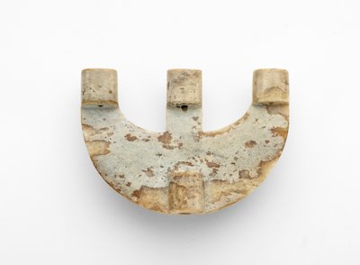 Arc-shaped Pendant with Added Decoration by Liangzhu culture