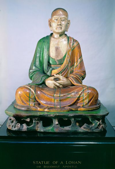 Stoneware Luohan, Liao dynasty by Liao Dynasty Chinese School