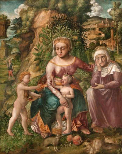 Madonna and Child with Saint Anne by Liberale da Verona