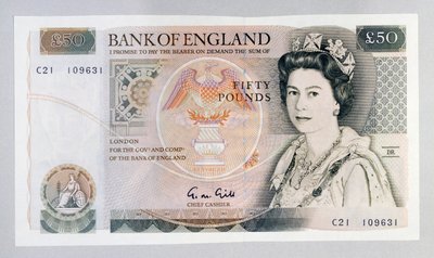 50 pound banknote by Unbekannt Unbekannt