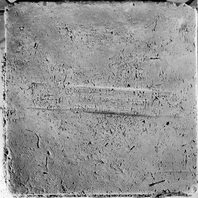 Cuneiform inscription on an ancient Babylonian brick by Unbekannt Unbekannt