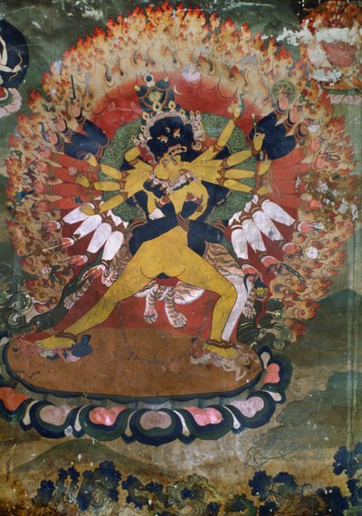 Ancient wall paintings from Lamaist Monastery of Hemis, Laddakh, India by Unbekannt Unbekannt