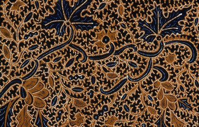 Batik with traditional floral design, Surakarta, Java, Indonesia (detail) by Unbekannt Unbekannt