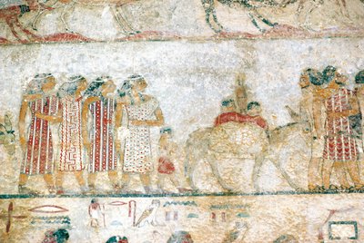 Beni-Hasan Necropolis, Tomb of Khnumhotep III (detail) by Unbekannt Unbekannt