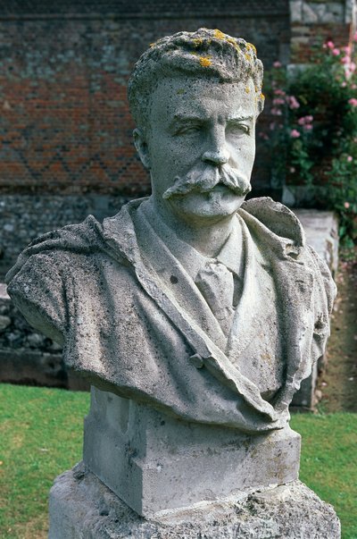 Bust of Guy De Maupassant, garden of the Castle of Miromesnil, France, Upper Normandy by Unbekannt Unbekannt