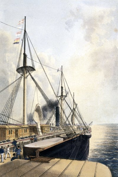 Cable Laying Port-side view of the 