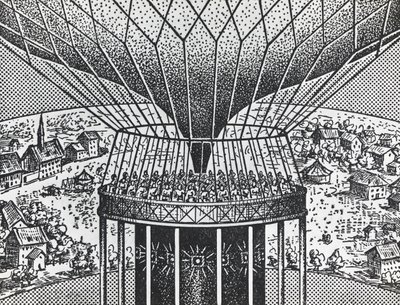 Cineorama by Raoul Grimoin-Sanson, circular projection system ancestor of Cinerama by Unbekannt Unbekannt