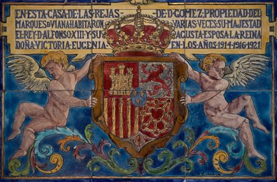 Coat of arms, detail from Viana Palace, Cordoba, Andalusia, Spain by Unbekannt Unbekannt