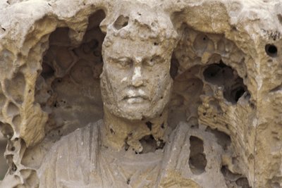 Catacombs of Kom-esh-Shuqafa, Interior of the hypogeum (detail) by Unbekannt Unbekannt