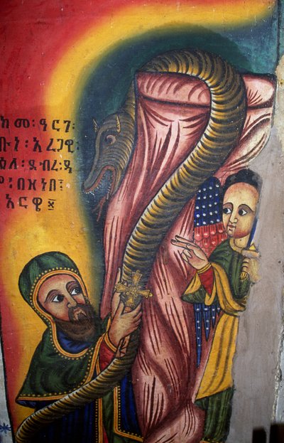 Fresco in Church of St Mary of Zion (17th Century), Aksum by Unbekannt Unbekannt