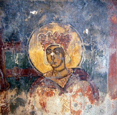 Fresco in the Byzantine Church of Agios Georgios by Unbekannt Unbekannt