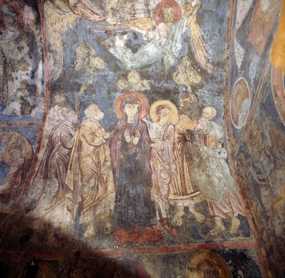 Frescoes in Church in Alikampos, Crete, Greece by Unbekannt Unbekannt