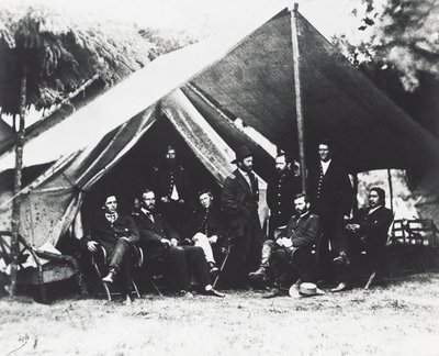 General Ulysses Grant and His Staff at City Point, Summer 1864, American Civil War, USA by Unbekannt Unbekannt