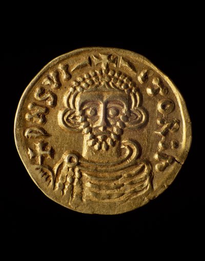 Gold coin of Prince Arechi, recto, Lombard coins, 8th century by Unbekannt Unbekannt
