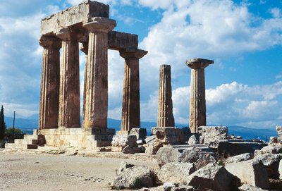 Temple of Apollo, Corinth by Unbekannt Unbekannt