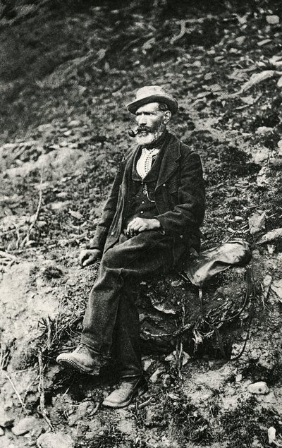 Jean-Antoine Carrel (1829-1890), Aosta Valley mountaineer, who made first ascent to the summit of Matterhorn from Italian side, August 16 by Unbekannt Unbekannt
