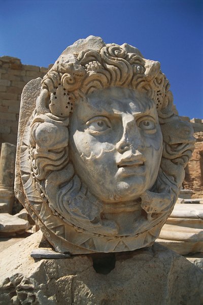 Libya, Tripolitania, Leptis Magna, Severan Forum, Nereid head by Unbekannt Unbekannt