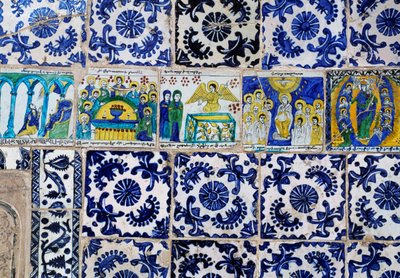 Majolica Tiles Decoration (17th Century), Armenian Patriarchate of Jerusalem, Old City of Jerusalem by Unbekannt Unbekannt
