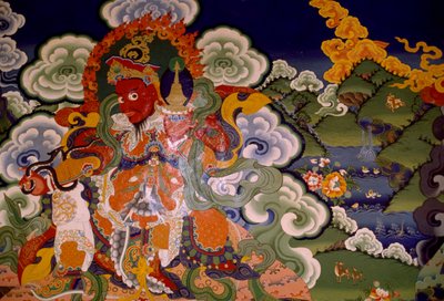 Mural painting from Lamaist Monastery of Lamayuru, Laddakh, India by Unbekannt Unbekannt