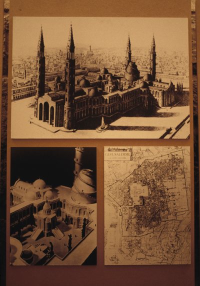 Plans and Drawings of Old City of Jerusalem, Jerusalem Tower of David Museum by Unbekannt Unbekannt