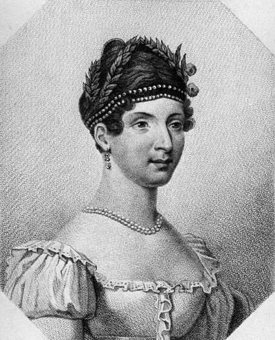 Portrait of Angelica Catalani, Italian soprano, engraving by Unbekannt Unbekannt