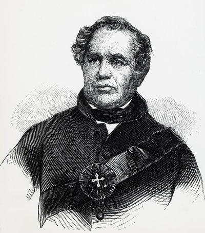 Portrait of Eleazar Williams (1788-1858), Anglican Pastor, Fraudulently Claimed to Be the Lost Dauphin of France, Engraving by Unbekannt Unbekannt