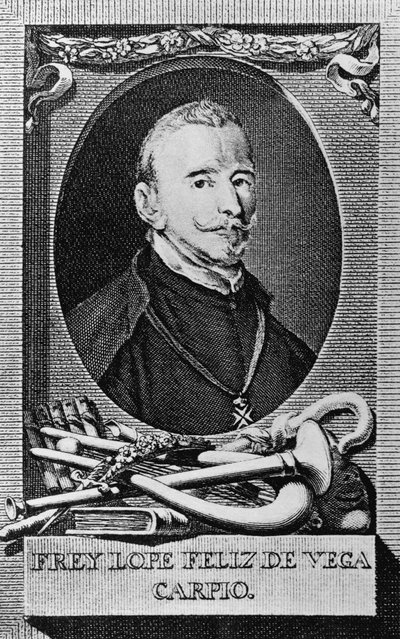 Portrait of Felix Lope de Vega y Carpio (1562-1635), Spanish novelist, poet, and playwright by Unbekannt Unbekannt