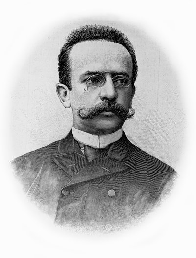 Portrait of Giacinto Gallina, Italian Playwright, Drawing by Unbekannt Unbekannt