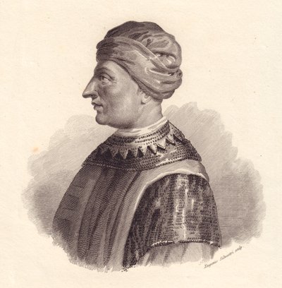 Portrait of Italian military leader Can Francesco della Scala also known as Cangrande I by Unbekannt Unbekannt