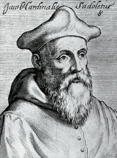 Portrait of Jacopo Sadoleto (1477-1547), Italian humanist, Catholic Bishop, and Cardinal, from Illustrissimorum, omnique virtutis, et scientiarum laude praestantissimoru virorum icones, by Claudius Pernetus by Unbekannt Unbekannt