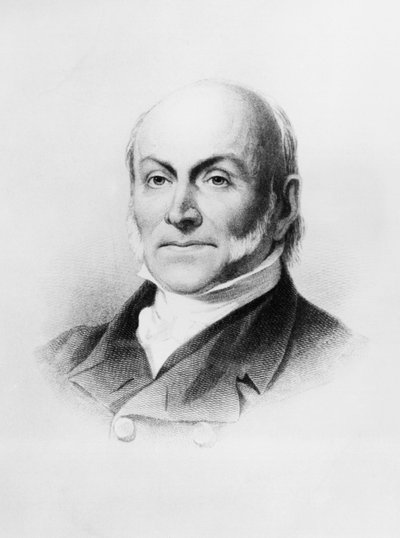 Portrait of John Quincy Adams, American Diplomat and Politician, 6th President of the United States, Engraving by Unbekannt Unbekannt