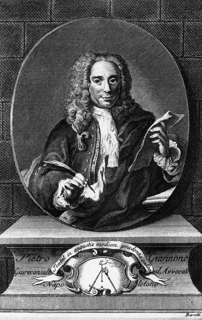 Portrait of Pietro Giannone, Italian Philosopher, Historian, and Jurist, Engraving by Antonio Baratti by Unbekannt Unbekannt