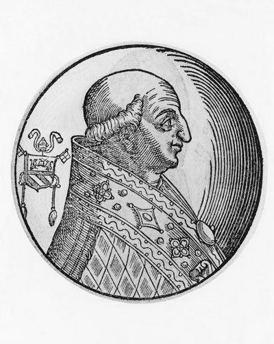Portrait of Saint Gregory II (669-731), 89th Pope of Catholic Church from 715 by Unbekannt Unbekannt