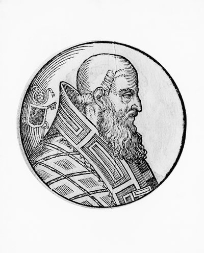 Portrait of Stephen V, or VI (died 891) by Unbekannt Unbekannt