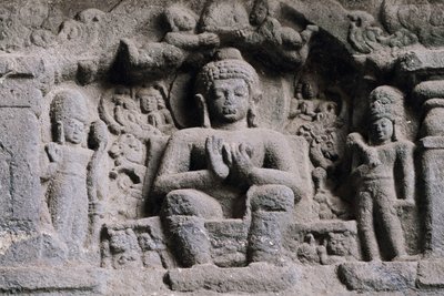 Relief Depicting Buddha, Karla Caves, Maharashtra, India, 2nd Century by Unbekannt Unbekannt