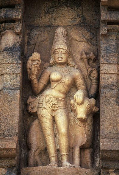 Relief Depicting Parvati, Brihadisvara Temple, Gangaikonda Cholapuram, Tamil Nadu, India by Unbekannt Unbekannt